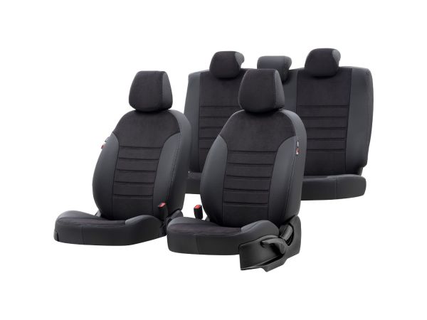 Housse de siège VW Tiguan 2007-2011 en cuir et tissu